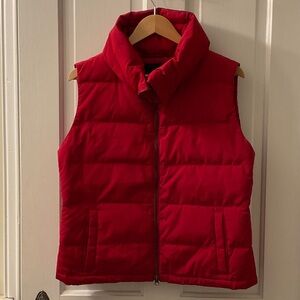 Talbots Vibrant Red Outerwear puffer vest